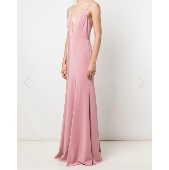 NWT Marchesa Size 4 Rose Crema Bridesmaid Dress - Picture 2 of 5